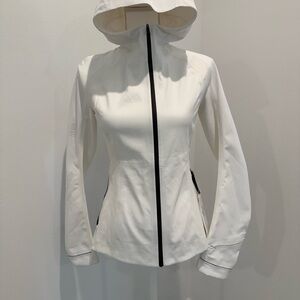 Women's White Hooded Jacket